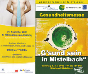 Bild: Gesundheitsmessen in Mistelbach, Programmflyer