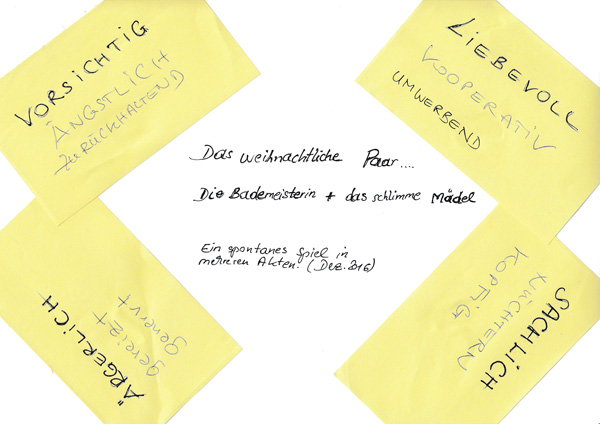 Bild einer psychodramatischen Übung Bild: warmup Übung in der Therapiegruppe